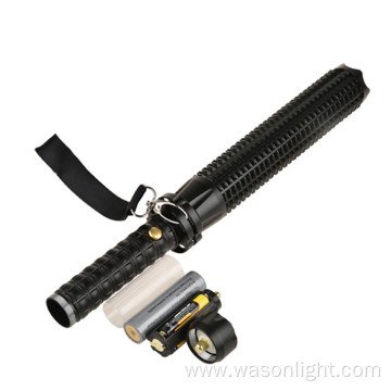 Long Baton Self Defense Flashlight